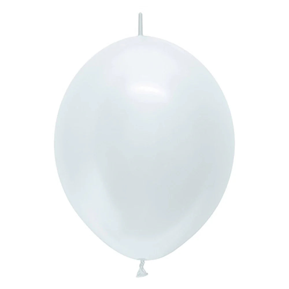 Sempertex 11" Pearl White Link-O-Loon 50ct